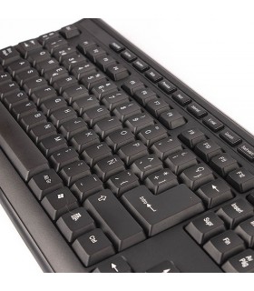 TECLADO HALION HA-K613 USB MULTIMEDIA NEGRO