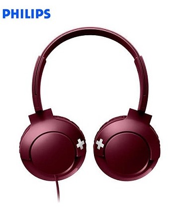 AUDIFONO PHILIPS SHL3075RD C/ MICROFONO RED