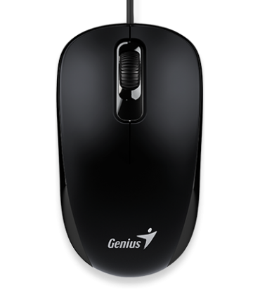 MOUSE GENIUS DX-110 USB OPTICO 1000 DPI NEGRO