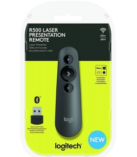 PRESENTADOR LOGITECH R500 INALAMBRICO BLUETOOTH 20MT4 LASER ROJO