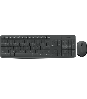 KIT TECLADO+MOUSE LOGITECH MK235 INALAMBRICO SP NEGRO