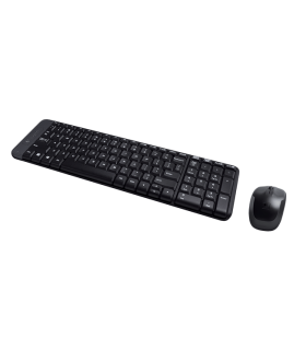 KIT TECLADO+MOUSE LOGITECH MK220 INALAMBRICO SP NEGRO