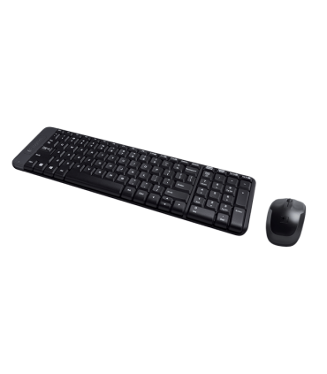 KIT TECLADO+MOUSE LOGITECH MK220 INALAMBRICO SP NEGRO