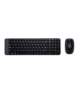 KIT TECLADO+MOUSE LOGITECH MK220 INALAMBRICO SP NEGRO