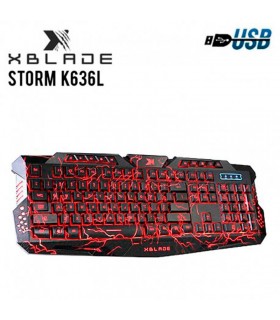 TECLADO XBLADE GXB-K636L USB GAMING STORM MULTIMEDIA LED