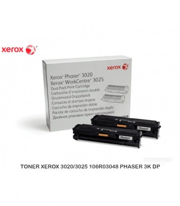 TONER XEROX 106R03048 NEGRO P/ PHASER 3020/WC 3025