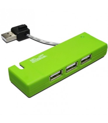 HUB KLIPXTREME KUH-400G USB 2.0 4 PUERTOS VERDE