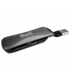 LECTOR KLIPXTREME KCR-210 CARD READER USB 2.0 NEGRO