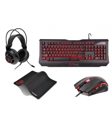 KIT THERMALTAKE KNUCKER TECLADO/MOUSE/HEADSET/PAD USB GAMING