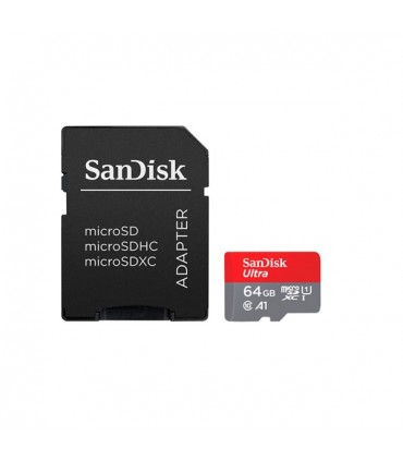 MEMORIA SANDISK 64GB MICRO SDXC 100MB/S C10 + 1 ADAPT.