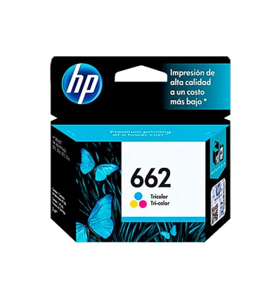 CARTUCHO DE TINTA HP CZ104AL N° 662 TRICOLOR 100 PAG.