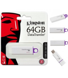 MEMORIA KINGSTON DTIG4/64GB USB 3.1/3.0/2.0 BLANCO/LILA