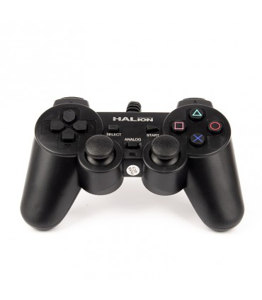 GAME PAD HALION HA-2009 USB C/ VIBRADOR NEGRO