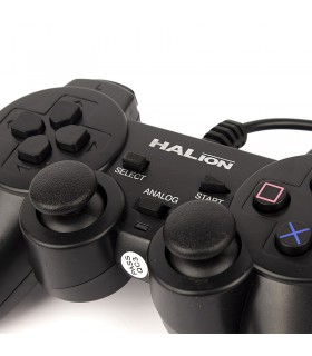 GAME PAD HALION HA-2009 USB C/ VIBRADOR NEGRO