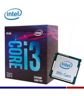 PROCESADOR INTEL CORE I3-9100F 3.6GHZ 6MB LGA1151