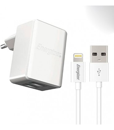 CARGADOR ENERGIZER WALL CHARGER 3.4A P/ IPHONE