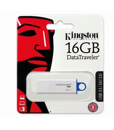 MEMORIA KINGSTON DTIG4/16GB USB 3.1/3.0/2.0 BLANCO/AZUL