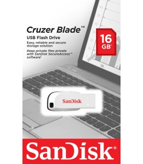 MEMORIA SANDISK CZ50C 16GB USB CRUZER BLADE BLANCO